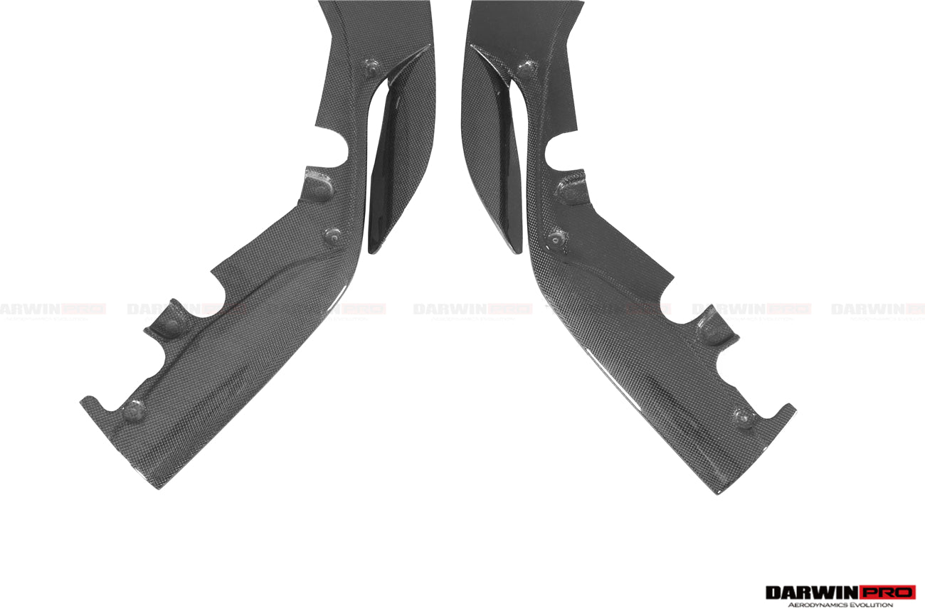 2018 - 2022 Ferrari 488 Pista Carbon Fiber Front Bumper Side Splitter