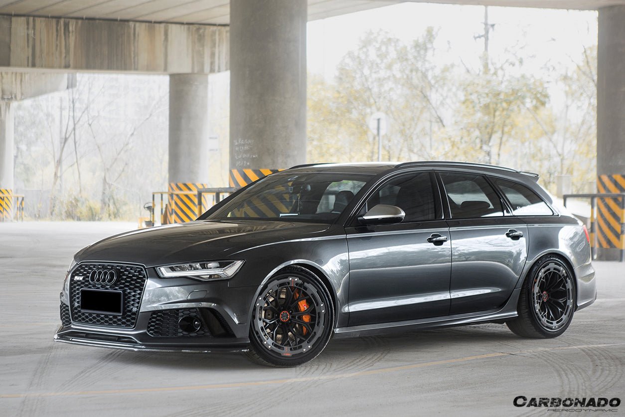 2013 - 2018 Audi RS6 Avant MN Style Carbon Fiber Front Lip