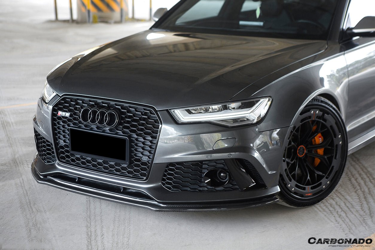 2013 - 2018 Audi RS6 Avant MN Style Carbon Fiber Front Lip