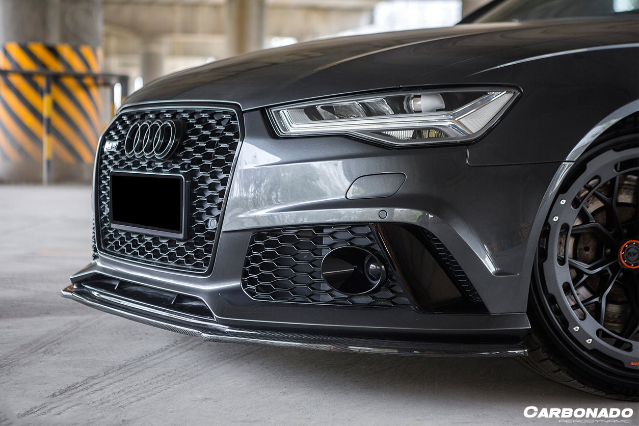2013 - 2018 Audi RS6 Avant MN Style Carbon Fiber Front Lip