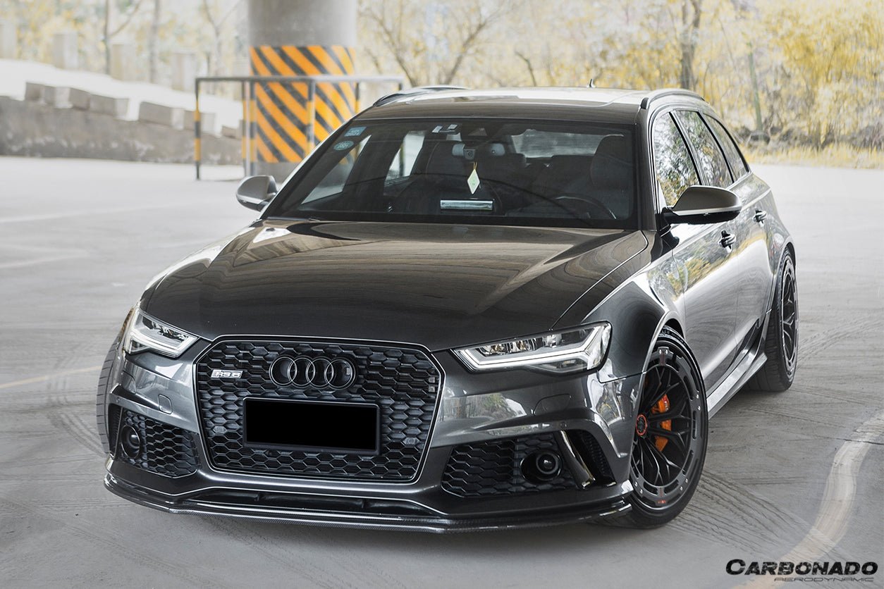 2013 - 2018 Audi RS6 Avant MN Style Carbon Fiber Front Lip