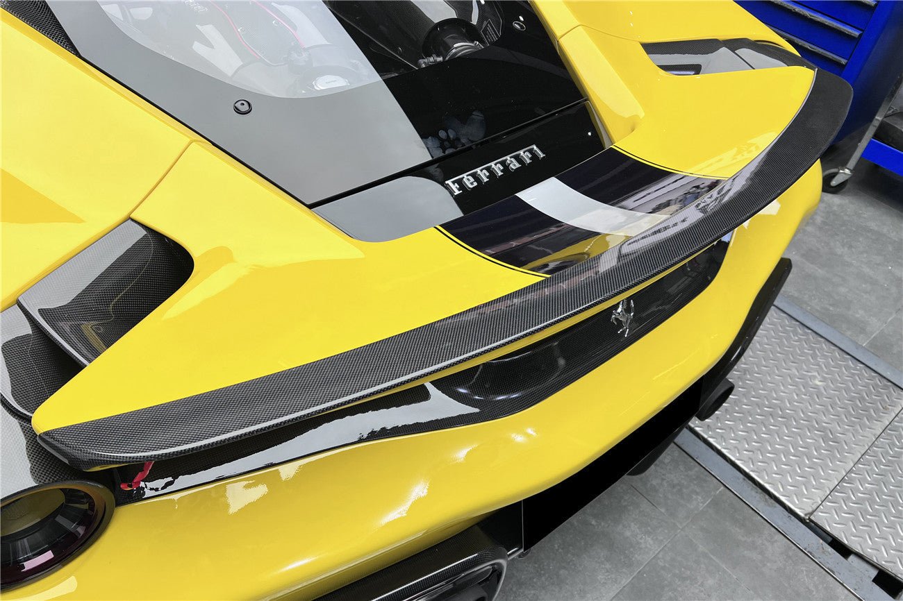 2018-2022 Ferrari 488 Pista NV Style Carbon Fiber Trunk Spoiler Wing - Carbonado