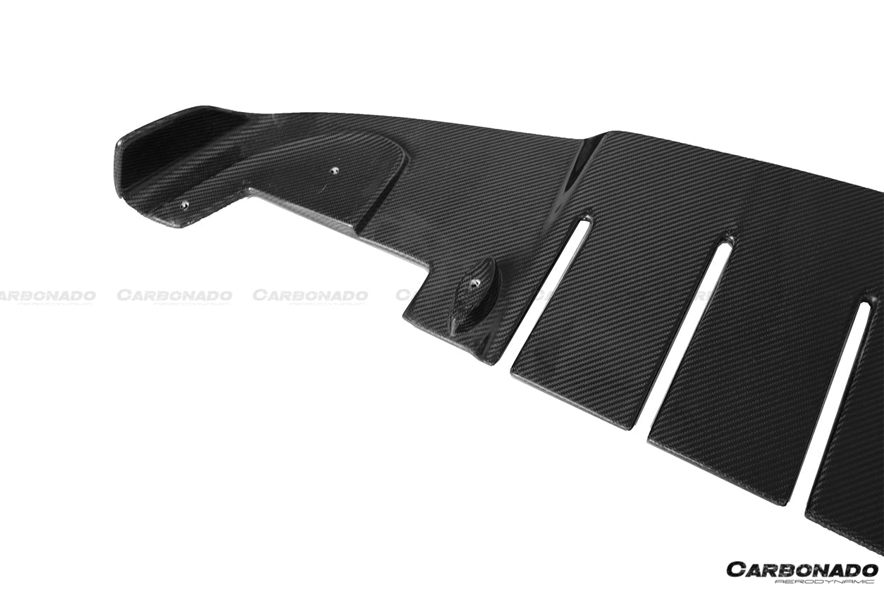 2010 - 2015 Ferrari 458 Coupe & Spyder AV Style Carbon Fiber Rear Diffuser Lip