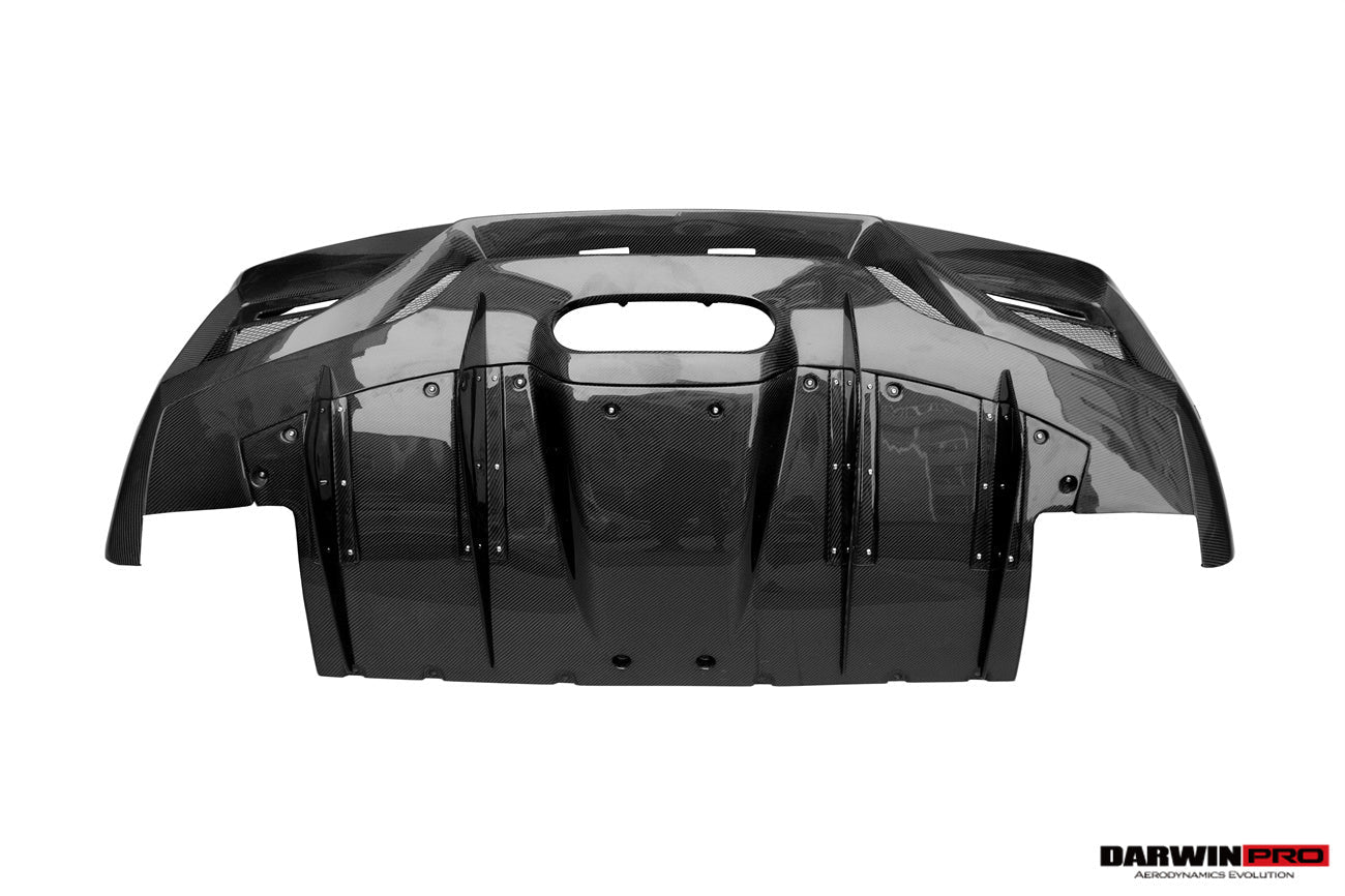 2010-2015 Ferrari 458 Coupe BKSS Style Partial Carbon Fiber Rear Bumper And Carbon Fiber Trunk With Tail Light Cover
