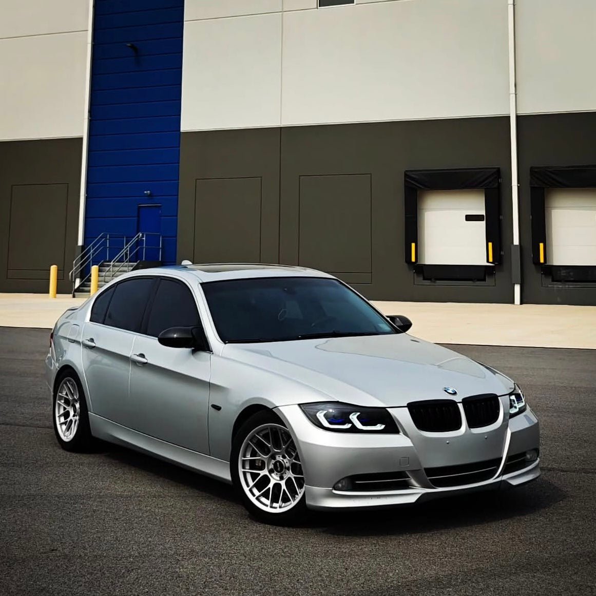 E90 3 Series Sedan Laser Style LED Headlights V3 CSL Yellow/White (2005 - 2012)