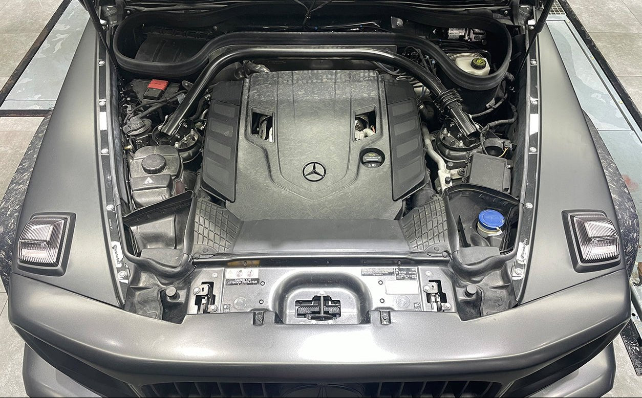 2019 - 2023 Mercedes Benz W464 G500/G550 G-Class G Wagon Dry Carbon Fiber Engine Cover