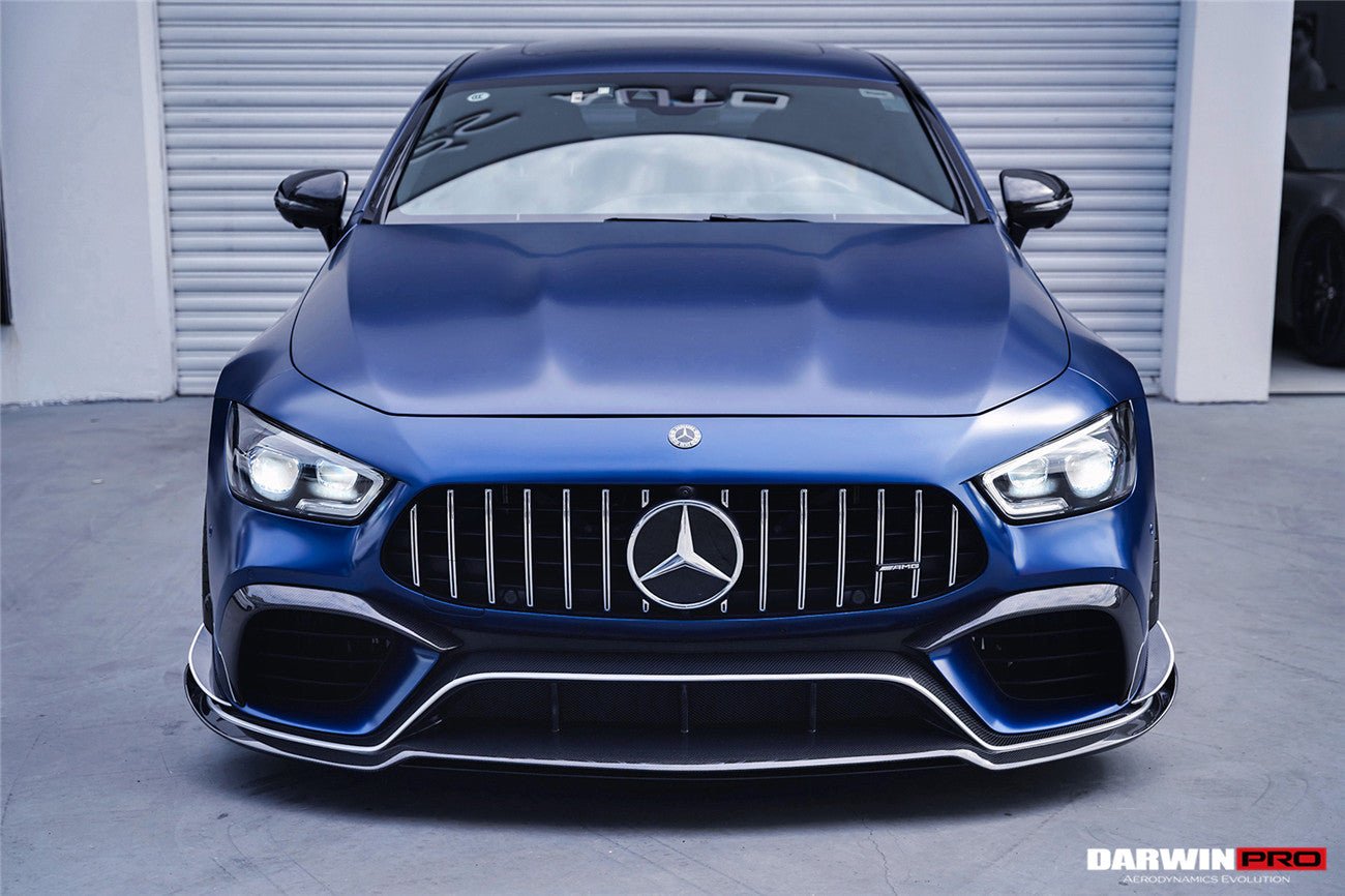 2019-2024 Mercedes Benz AMG GT63 S 4Door Coupe X290 Carbon Fiber Front Bumper Vents Canards