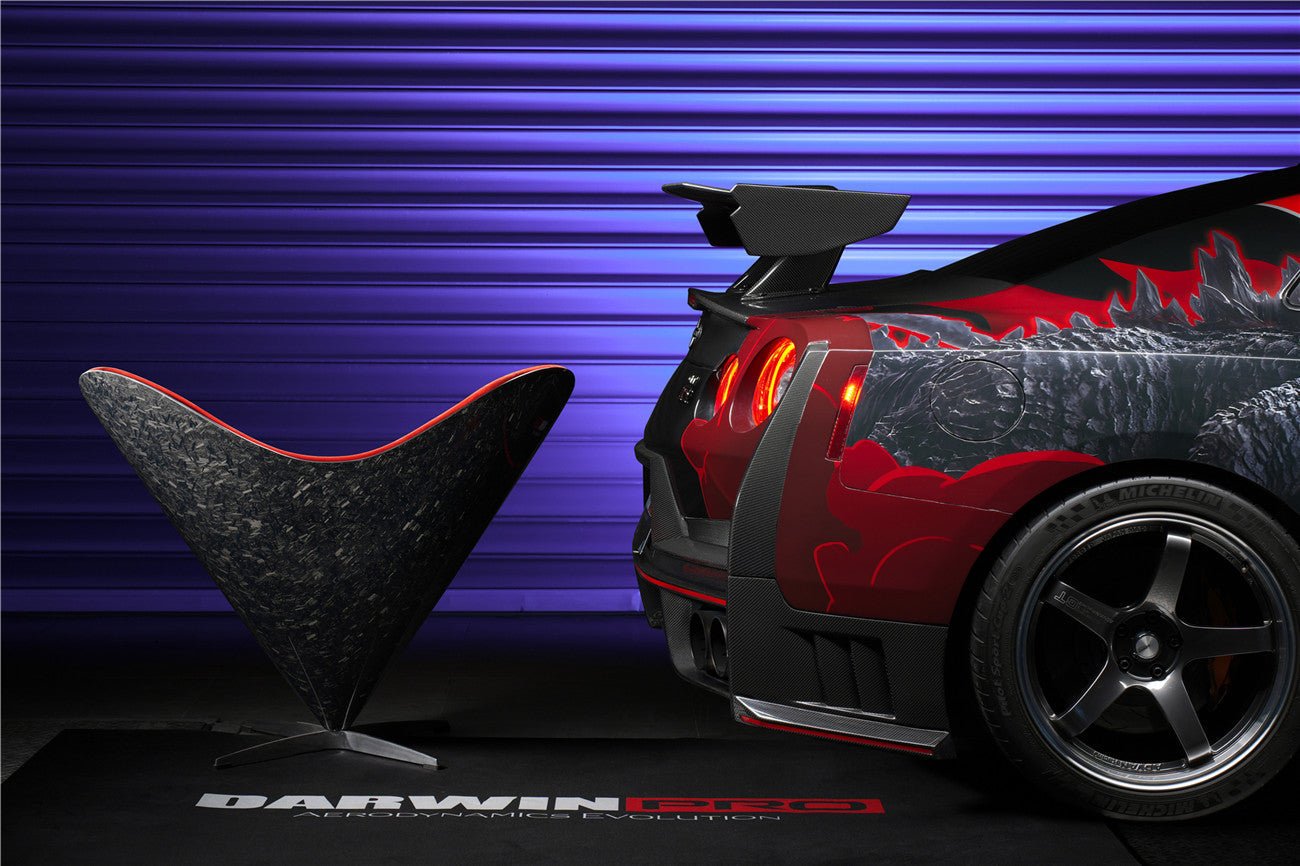 2008 - 2024 Nissan GTR R35 CBA/DBA/EBA 2024-Nismo Style Part Carbon Fiber Rear Bumper With Black Light