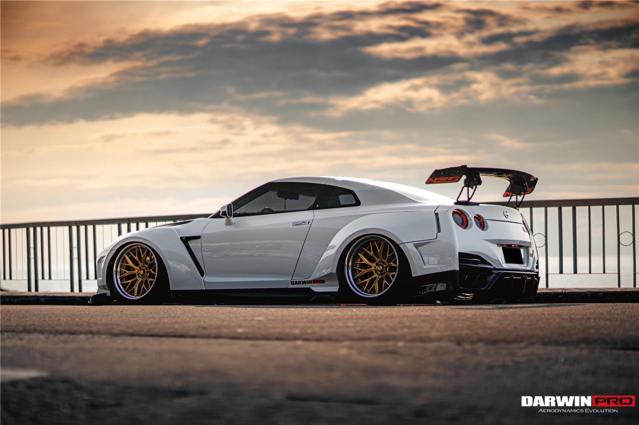 2008 - 2022 Nissan GTR R35 CBA & DBA & EBA BKSSII Style Partial Carbon Fiber Full Wide Body Kit