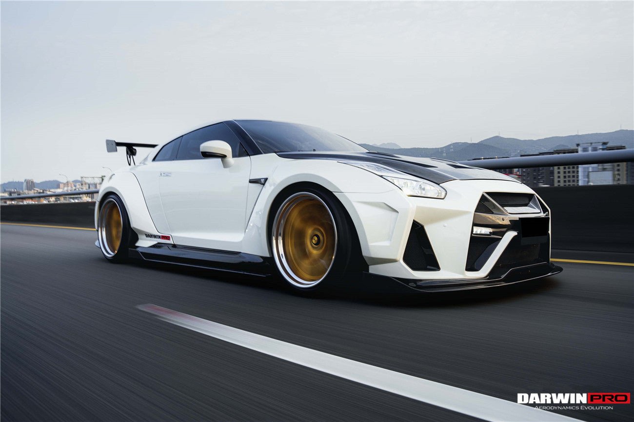 2008 - 2022 Nissan GTR R35 CBA & DBA & EBA BKSSII Style Partial Carbon Fiber Full Wide Body Kit