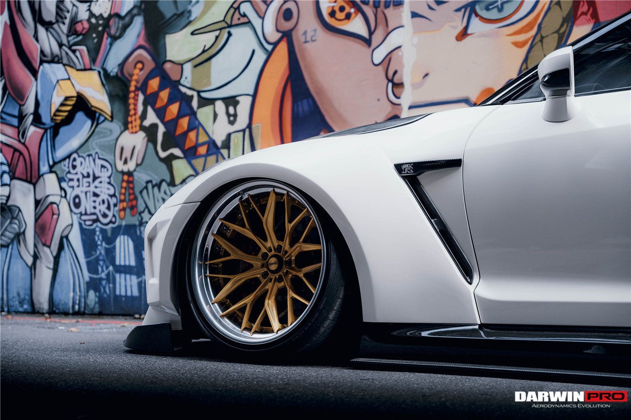 2008 - 2022 Nissan GTR R35 CBA & DBA & EBA BKSSII Style Partial Carbon Fiber Full Wide Body Kit