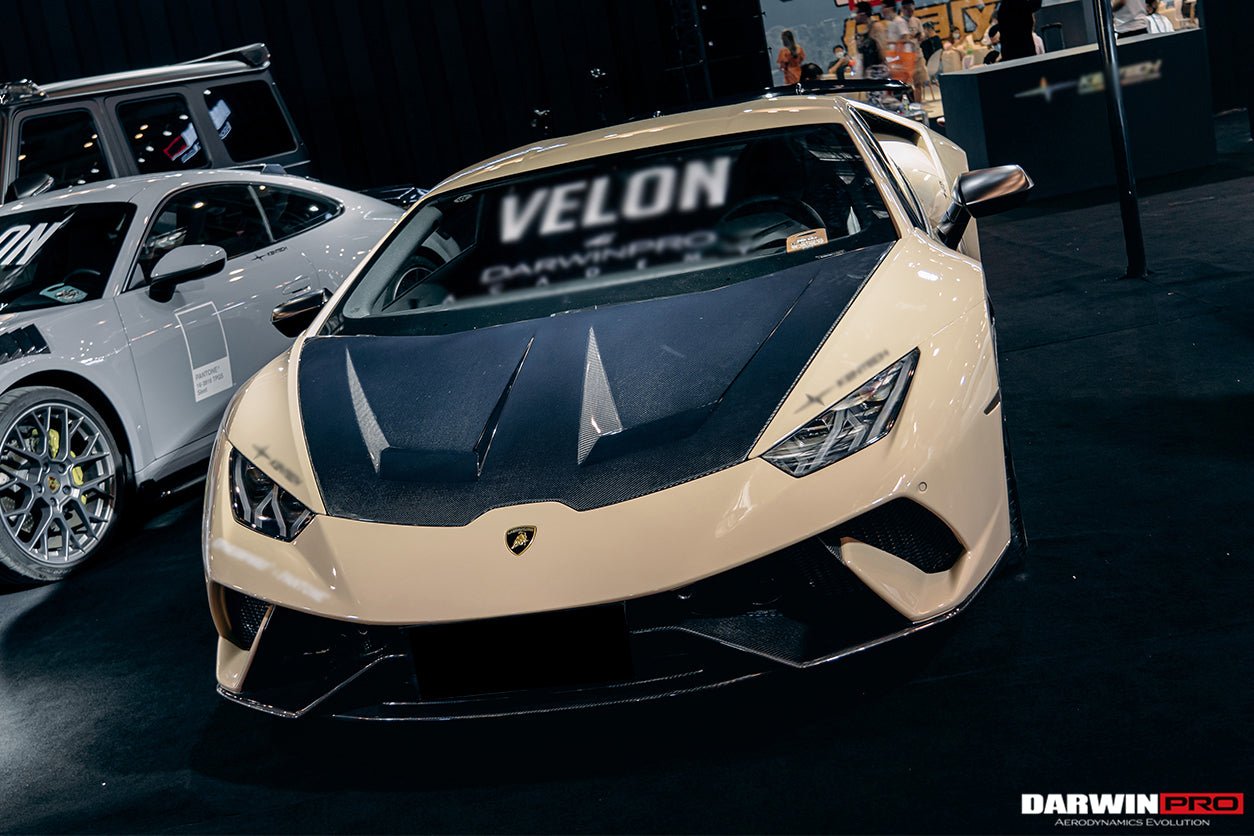 2015 - 2025 Lamborghini Huracan LP610 & LP580 & EVO & Tecnica Performante Style Partial Carbon Front Bumper