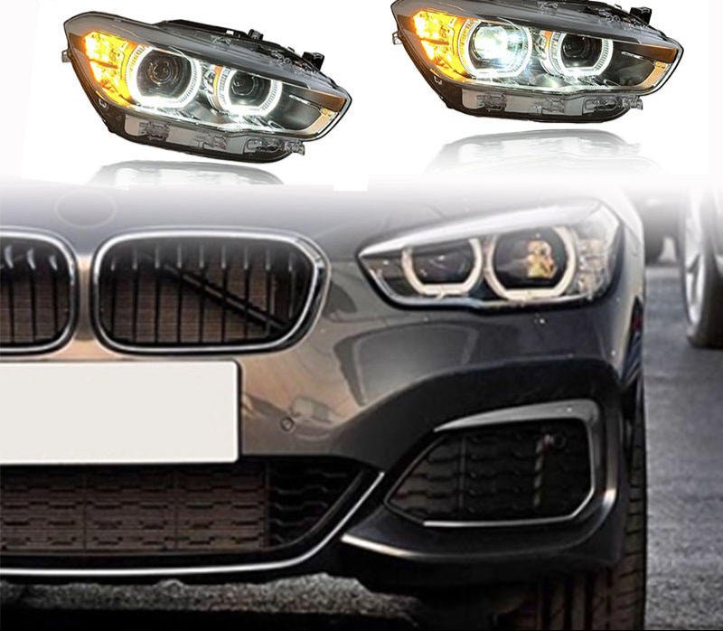 BMW 1 Series F20 DTM Style CSL Yellow/White LED Headlights 2015 - 2018