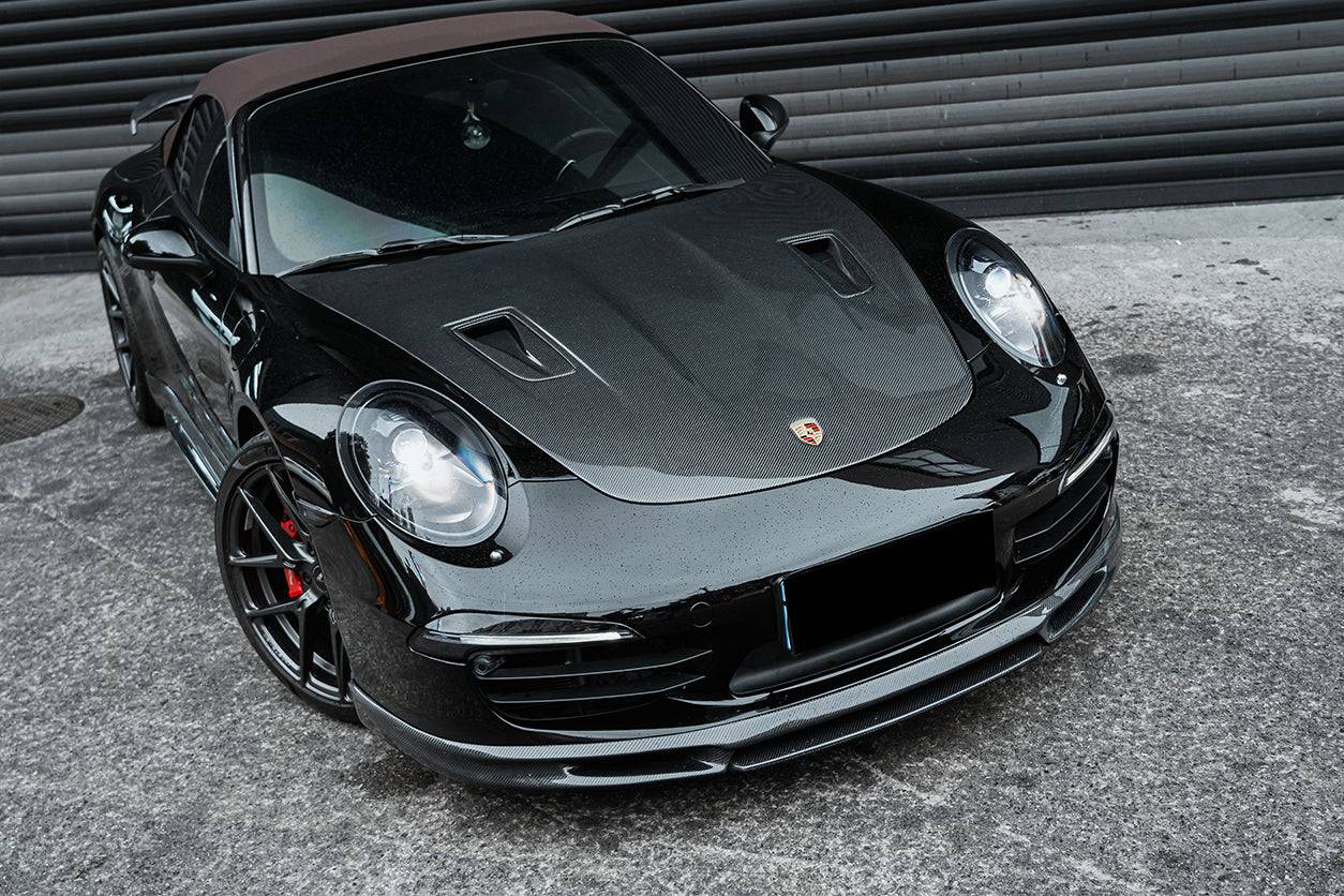 2013-2019 Porsche 991 Carrera & Targa S & 4 & 4s GT2RS Style Carbon Fiber Hood - Carbonado