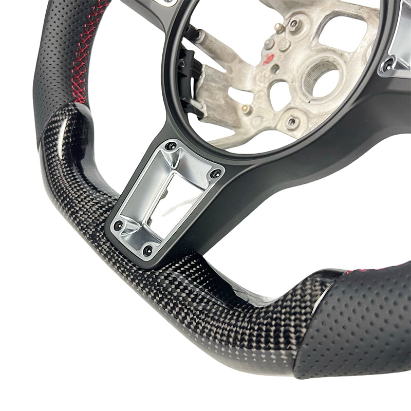 Porsche 718 Cayman Boxster 982 Custom Carbon Fiber Steering Wheel 2016-2024