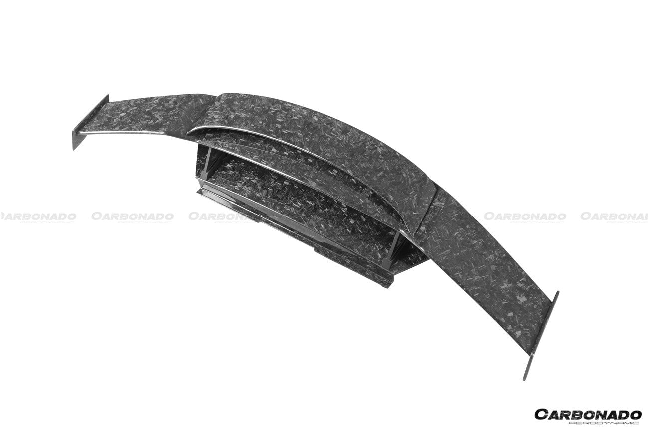 2015 - 2025 Lamborghini Huracan LP610 & LP580 & EVO & Tecnica MD Style Carbon Fiber Trunk Spoiler with Base