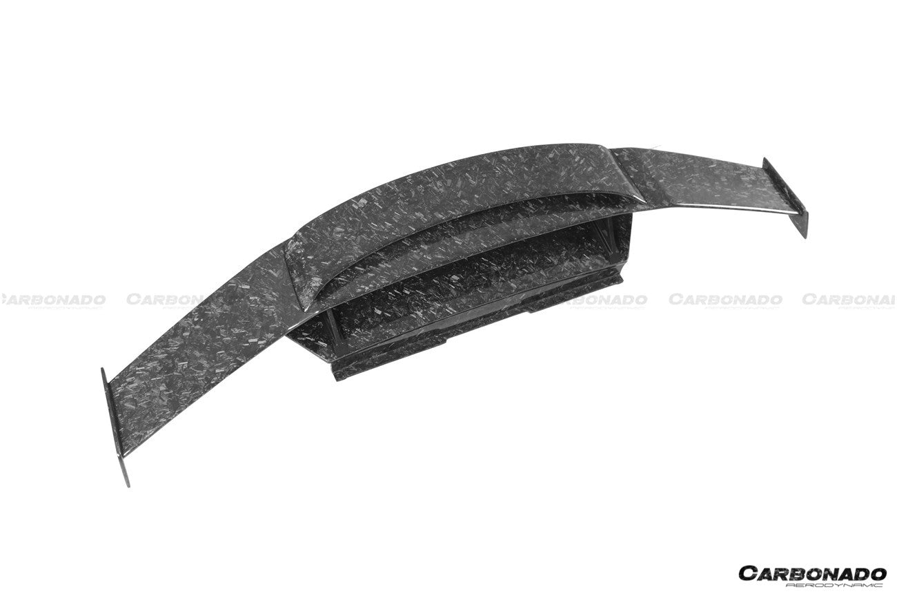 2015 - 2025 Lamborghini Huracan LP610 & LP580 & EVO & Tecnica MD Style Carbon Fiber Trunk Spoiler with Base