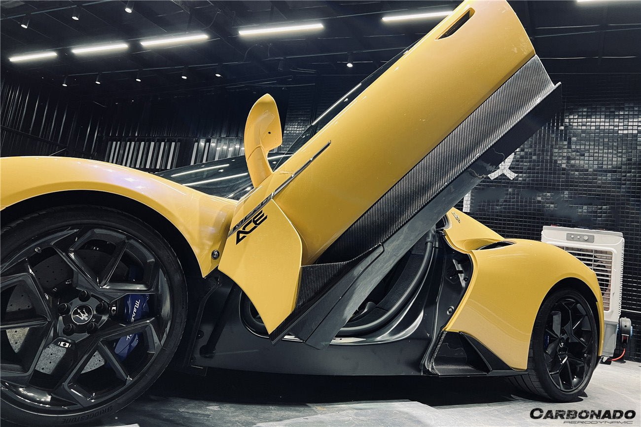 2020 - 2025 Maserati MC20 OE Dry Carbon Fiber Side Skirts