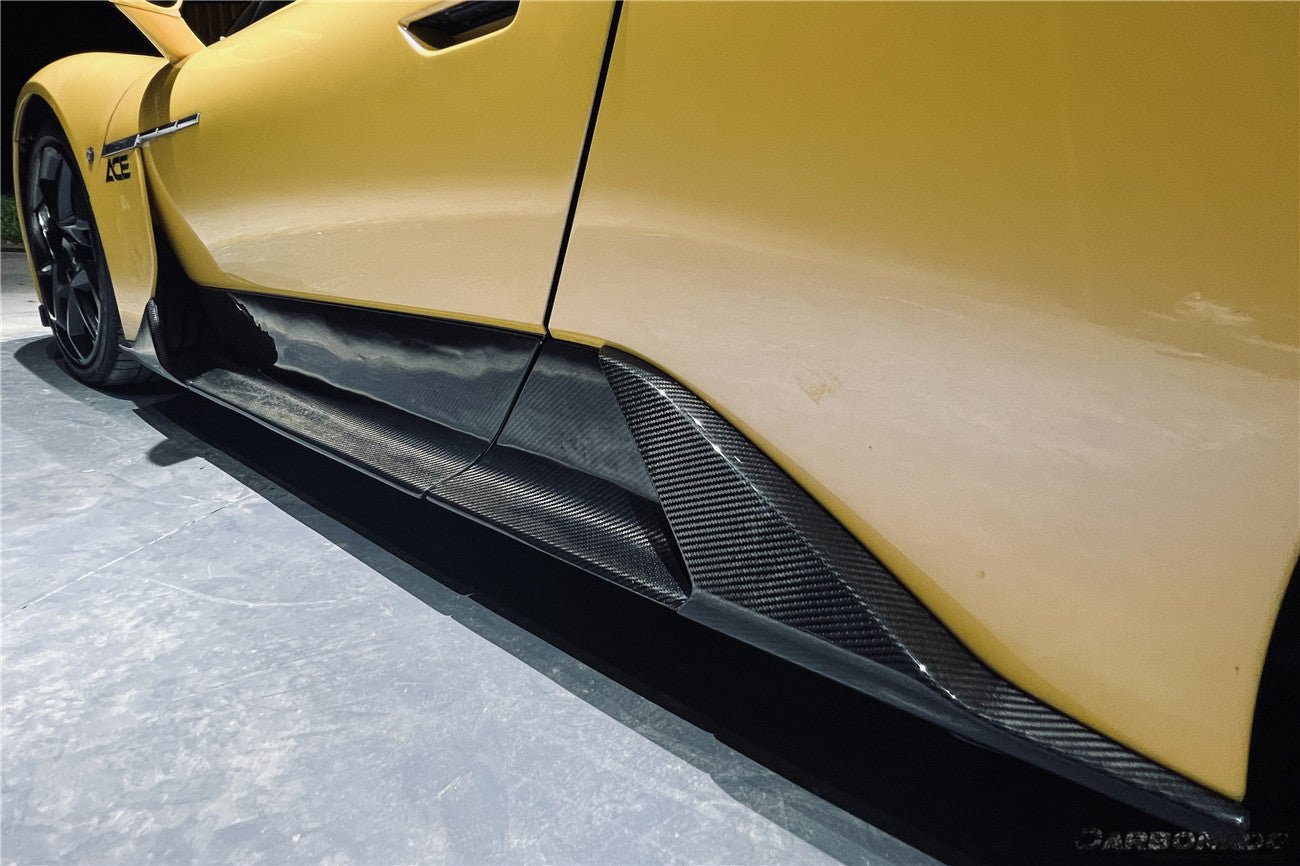 2020 - 2025 Maserati MC20 OE Dry Carbon Fiber Side Skirts
