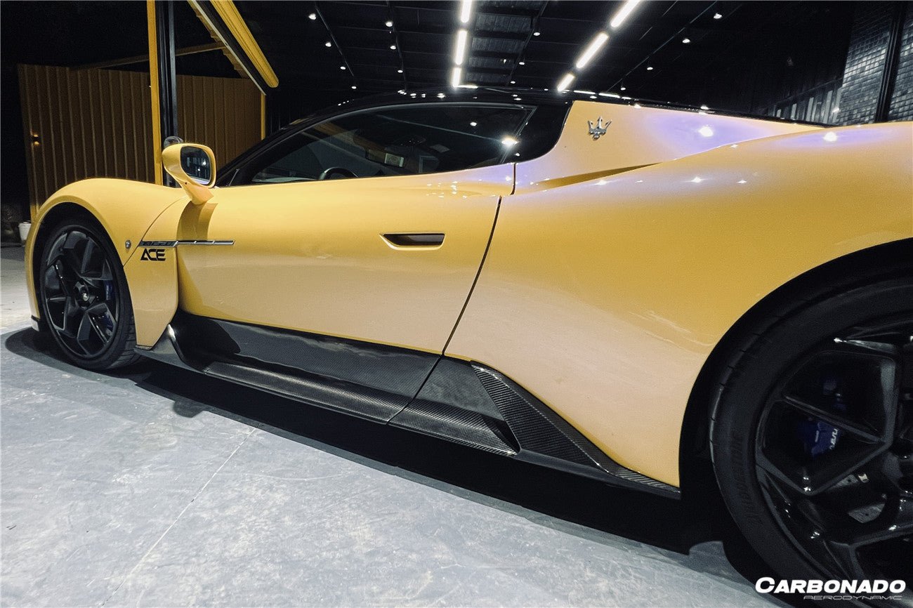 2020 - 2025 Maserati MC20 OE Dry Carbon Fiber Side Skirts