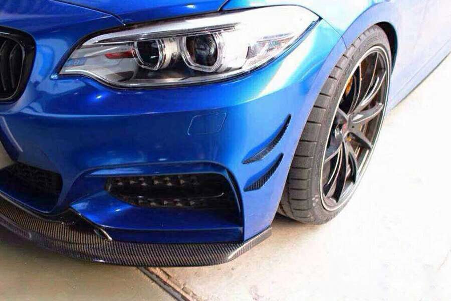 2014-2021 BMW 2 Series F22/F23 EXOT Style Front Canards (M-Tech Only)