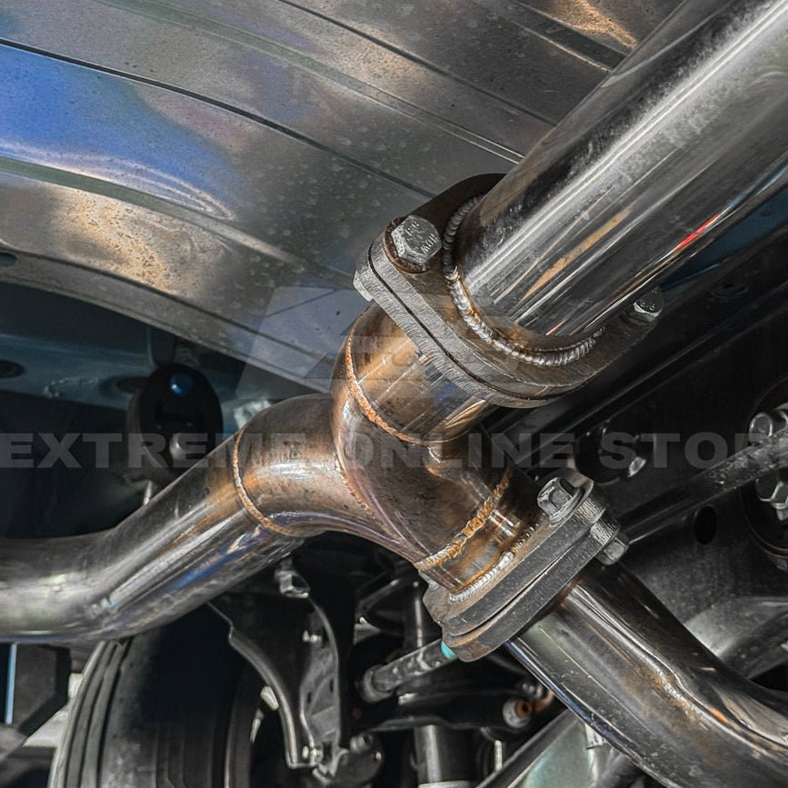 Toyota GR86 Subaru BRZ BOSO Style Anodized Silver Dual Chrome Tip Cat Back Exhaust System 2022-Present