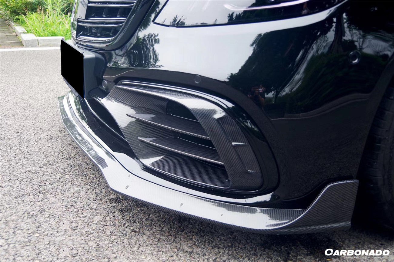 2017 - 2020 Mercedes Benz S63 W222 Sedan MSY Style Front Bumper Vents