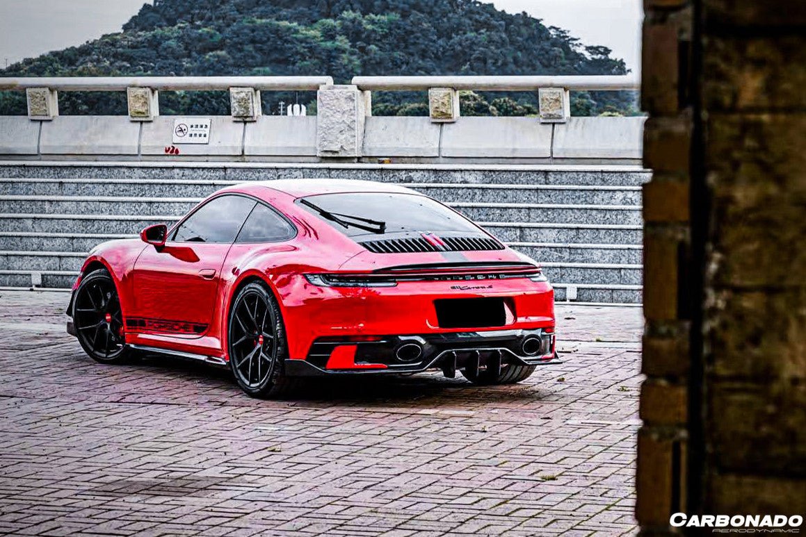 2019 - 2023 Porsche 911 992 Carrera/S/4/4S/Targa/Cabriolet WP Style Dry Carbon Fiber Side Skirts