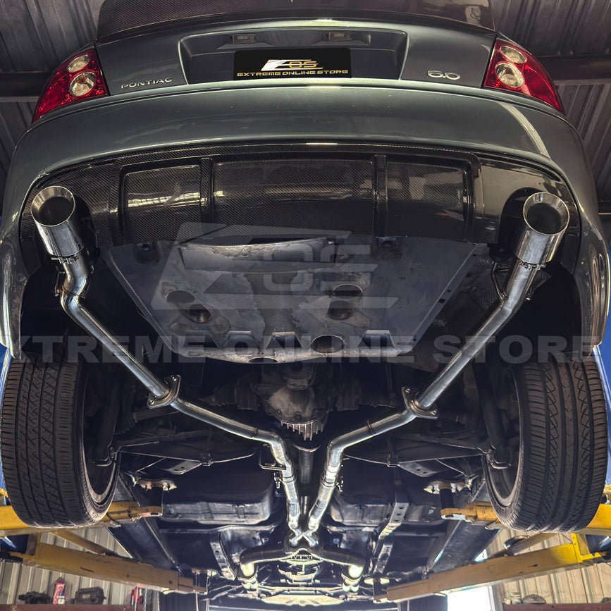 Pontiac GTO T-304 Stainless Steel Straight-Through Cat-Back Exhaust System 4 Inch Tips 2005-2006