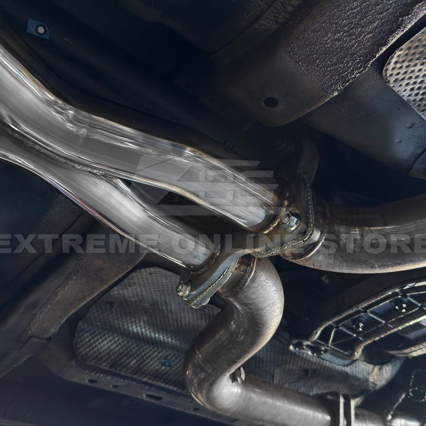 Pontiac GTO T-304 Stainless Steel Straight-Through Cat-Back Exhaust System 4 Inch Tips 2005-2006