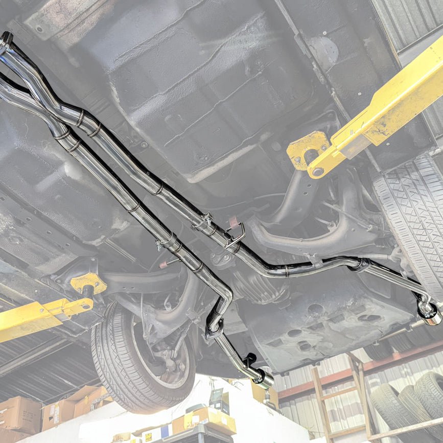 Pontiac GTO T-304 Stainless Steel Straight-Through Cat-Back Exhaust System 4 Inch Tips 2005-2006