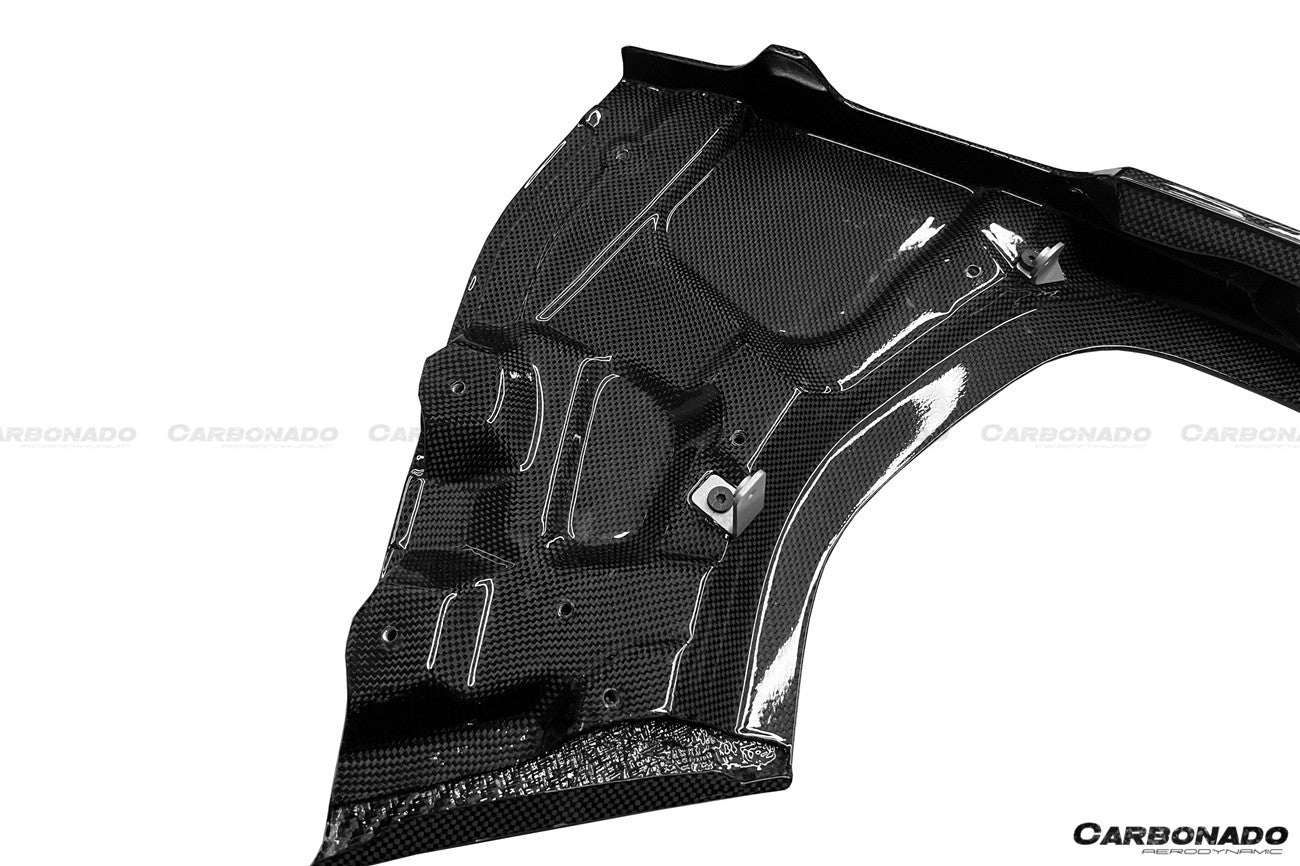 2020 - 2025 Ferrari SF90 Stradale Assetto Fiorano Style Autoclave Carbon Fiber Trunk Spoiler