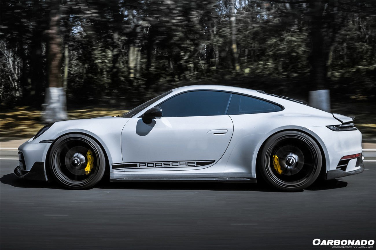 2019 - 2023 Porsche 911 992 Carrera & Targa Sport Design Bumper WP Style Dry Carbon Fiber Rear Lip