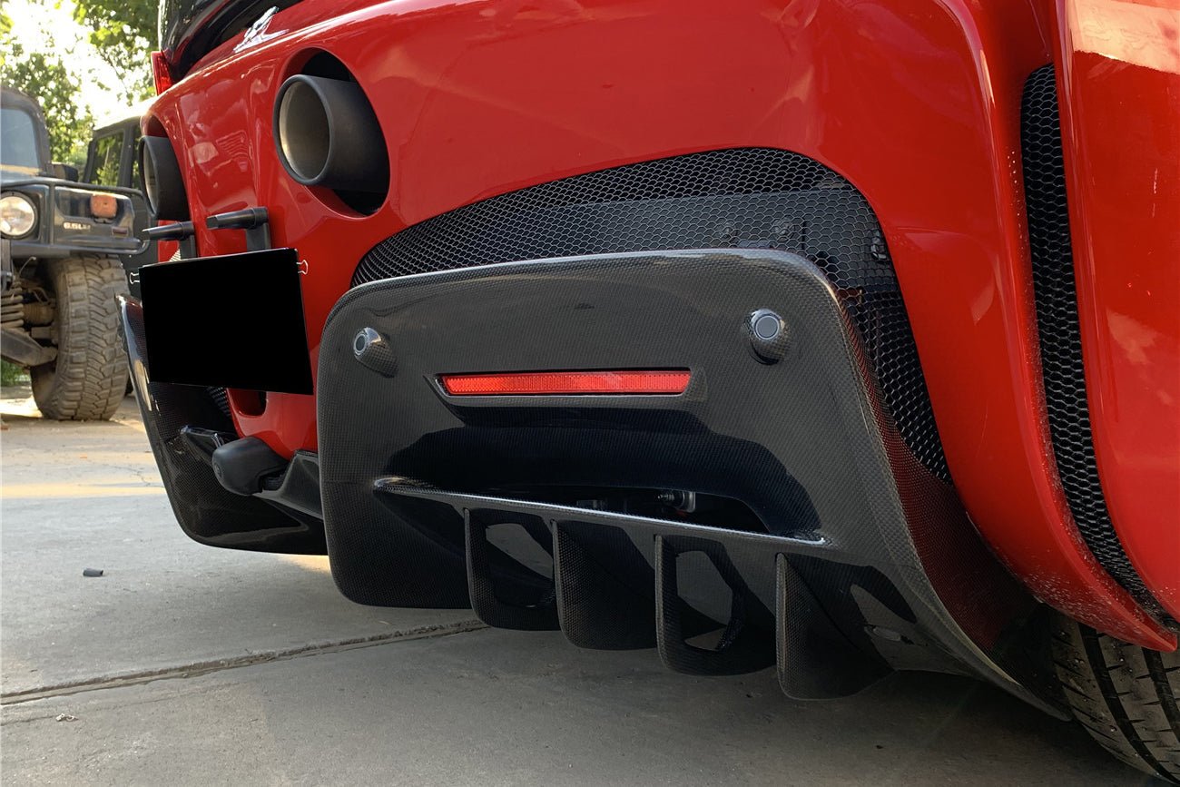 2020 - 2025 Ferrari SSF90 Stradale OE Style Autoclave Carbon Fiber Rear Diffuser