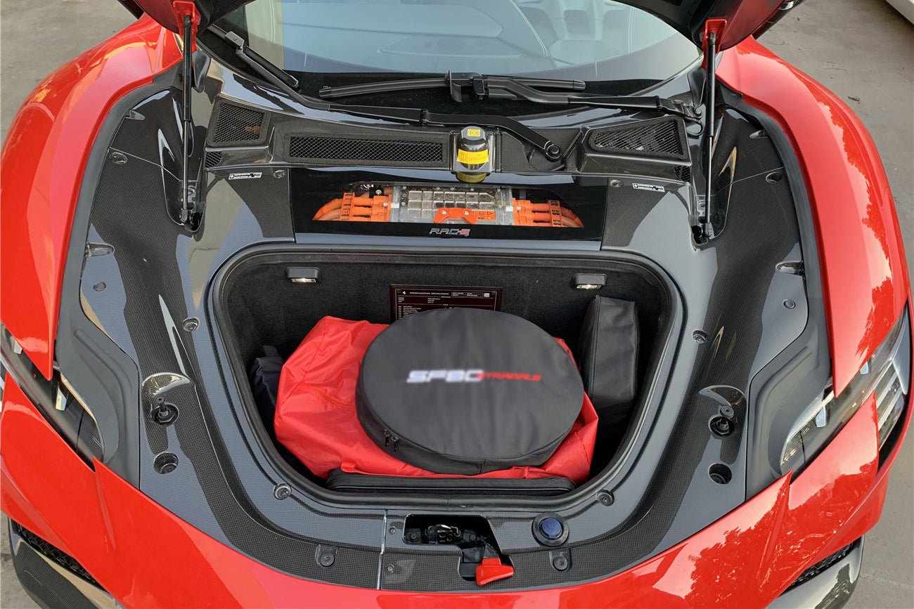 Ferrari SF90 Stradale OE Style Autoclave Carbon Fiber Front Storage Box (2020+)