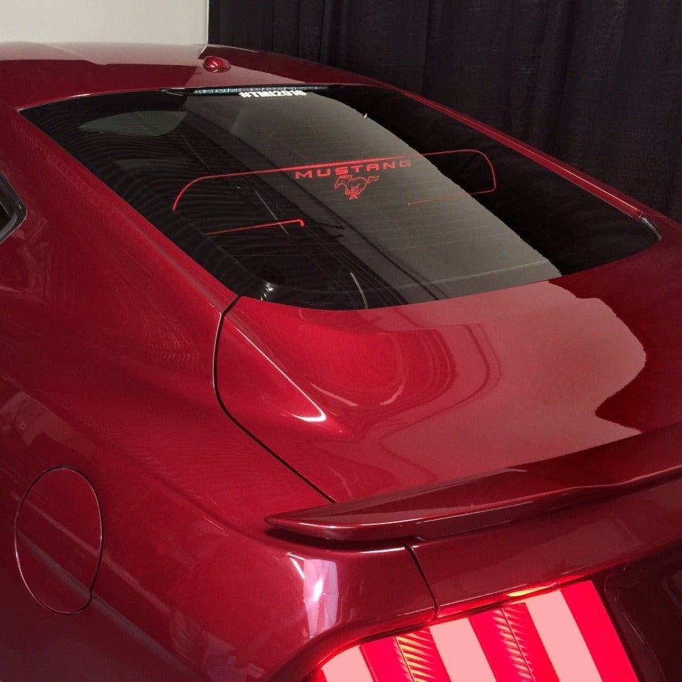 Ford Mustang S550 WindRestrictor Style LED Rear Glow Plate Interior Add-On 2015-Up