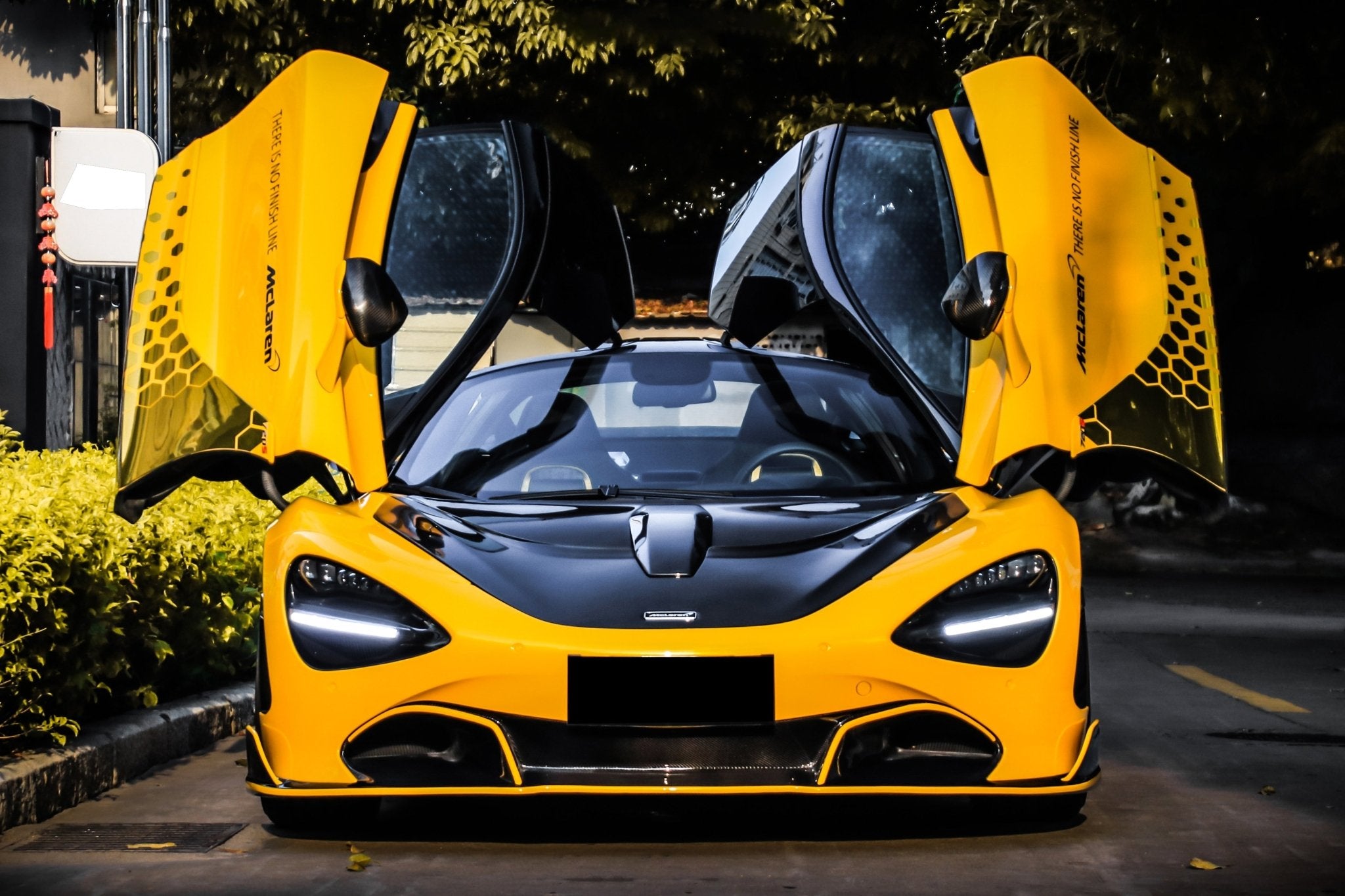McLaren 720S Spider Coupe VRS Style Autoclave Carbon Fiber Front Lip 2017-2022
