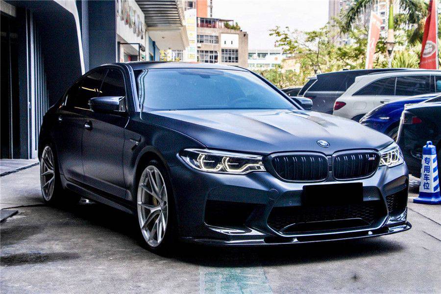 2018-2020 BMW F90 M5 And Competition D3 Style Carbon Fiber Front Lip (NOT LCI) - Carbonado