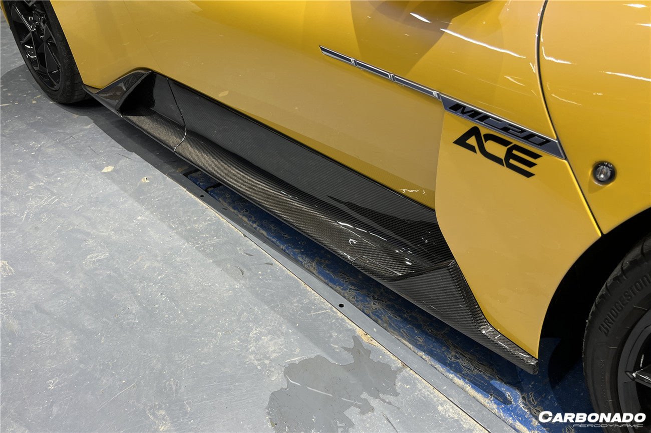 2020 - 2025 Maserati MC20 OE Dry Carbon Fiber Side Skirts