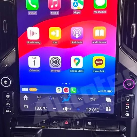 Chevrolet Silverado 15.6 Inch Vertical Touchscreen CarPlay Infotainment System 2019-Up