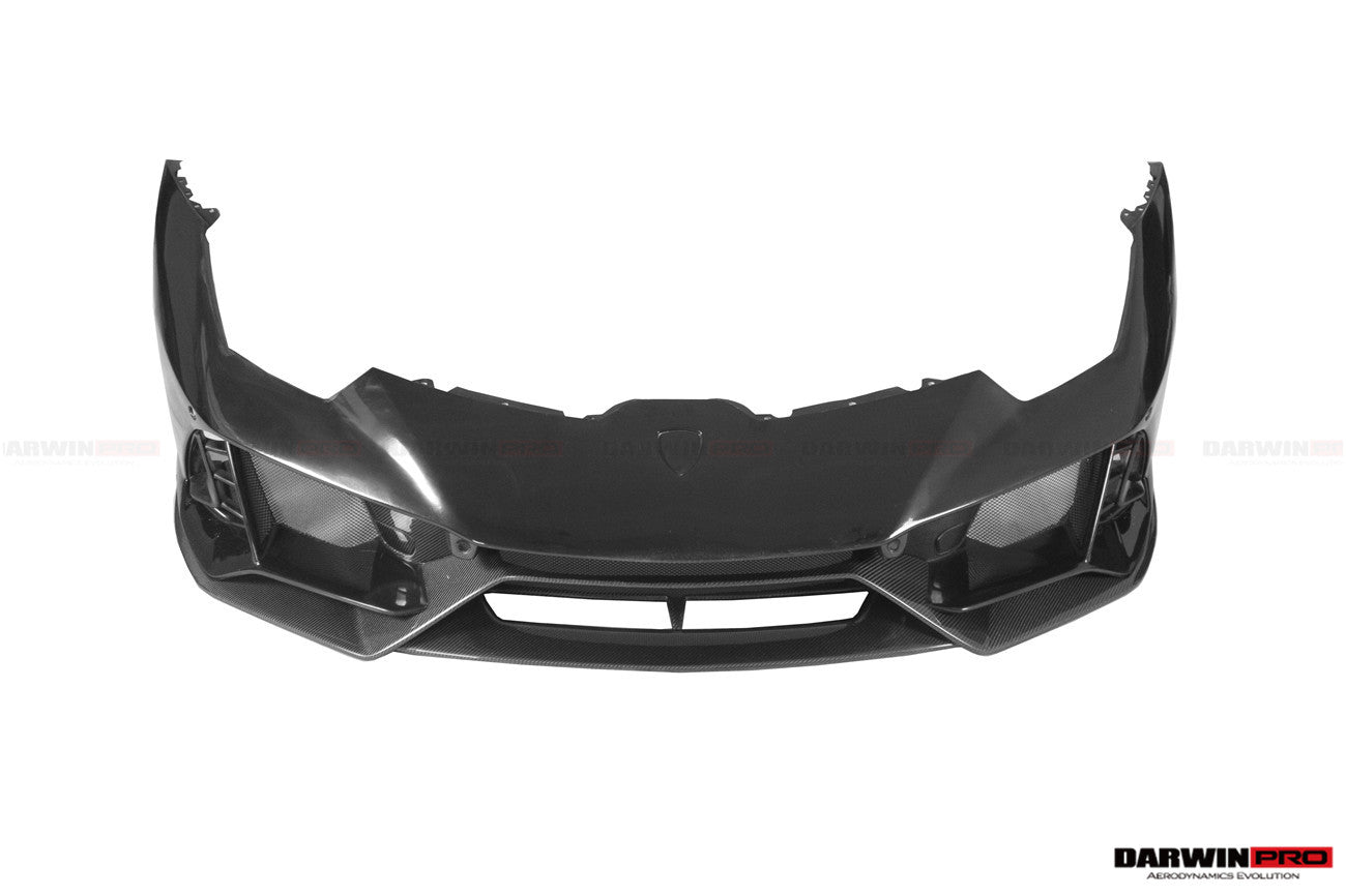2015 - 2025 Lamborghini Huracan LP610 & LP580 & EVO & Tecnica EVO-4WD Style Partial Carbon Front Bumper
