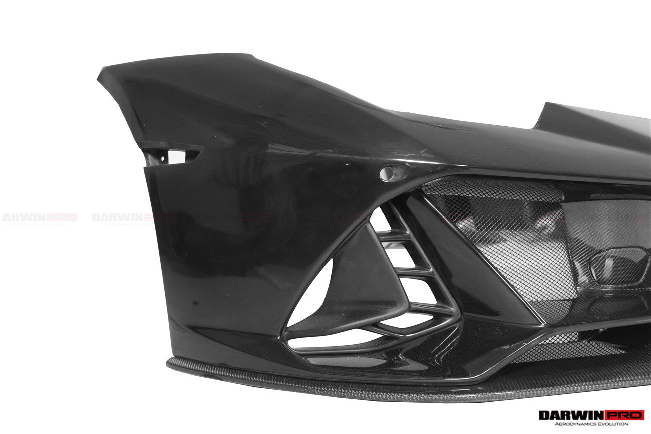 2015 - 2025 Lamborghini Huracan LP610 & LP580 & EVO & Tecnica EVO-4WD Style Partial Carbon Front Bumper