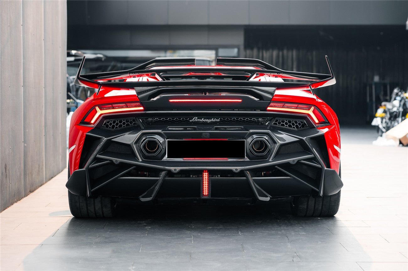 2019 - 2025 Lamborghini Huracan EVO & Tecnica BKSSII Style Rear Bumper