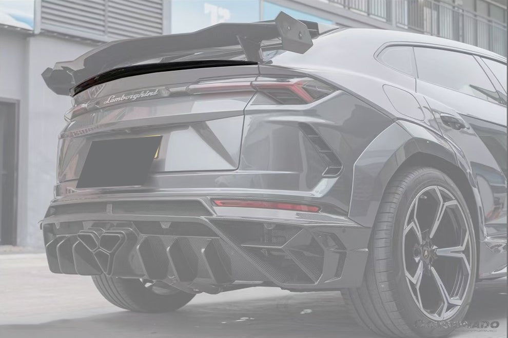 2018 - 2024 Lamborghini URUS MS Style Carbon Fiber Small Trunk Spoiler
