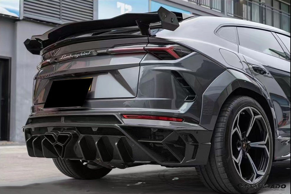 2018 - 2024 Lamborghini URUS MS Style Carbon Fiber Small Trunk Spoiler