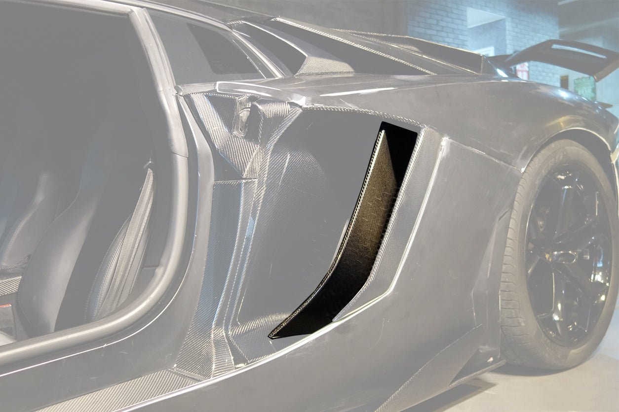 Lamborghini Aventador LP700 Coupe LB834 BKSS Style Carbon Fiber Quarter Panel Fender Vent Inside 2011-2016