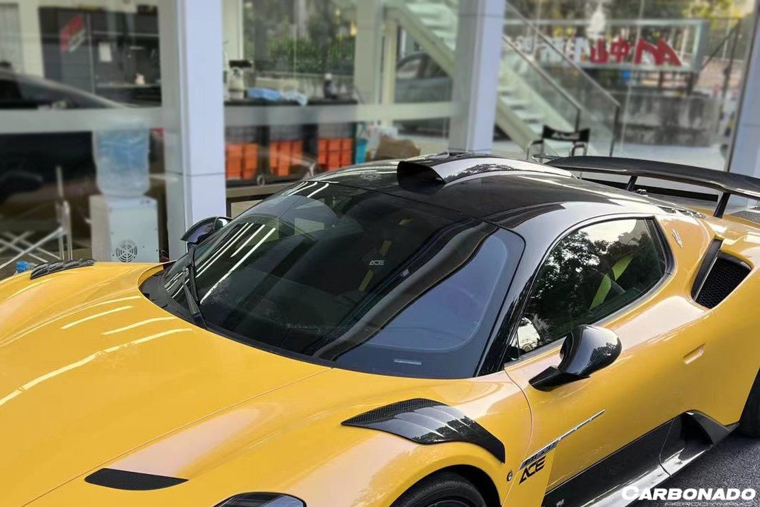 2020 - 2025 Maserati MC20 SVD Style Dry Carbon Fiber Roof Scoop