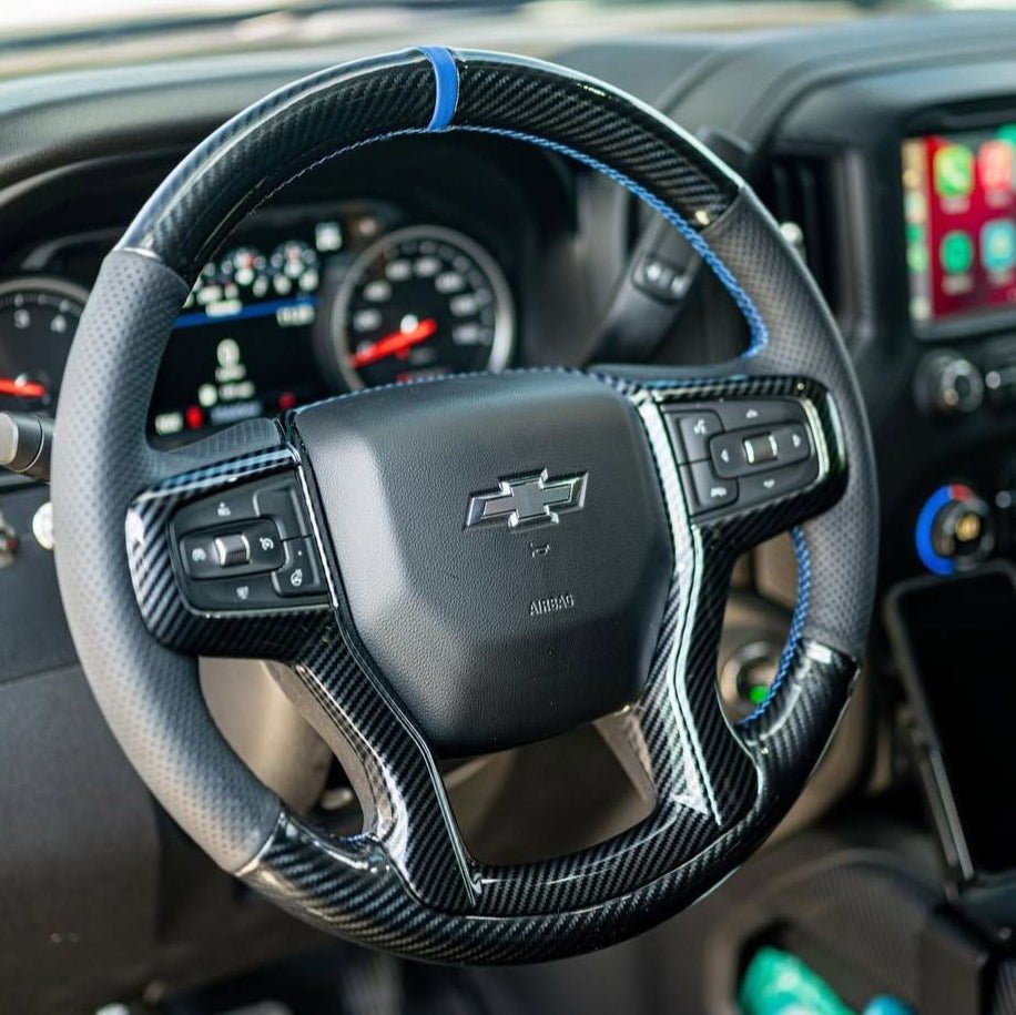 Chevrolet Silverado, Suburban | GMT K2XX, T1XX Custom Carbon Fiber Steering Wheel 2014-Up