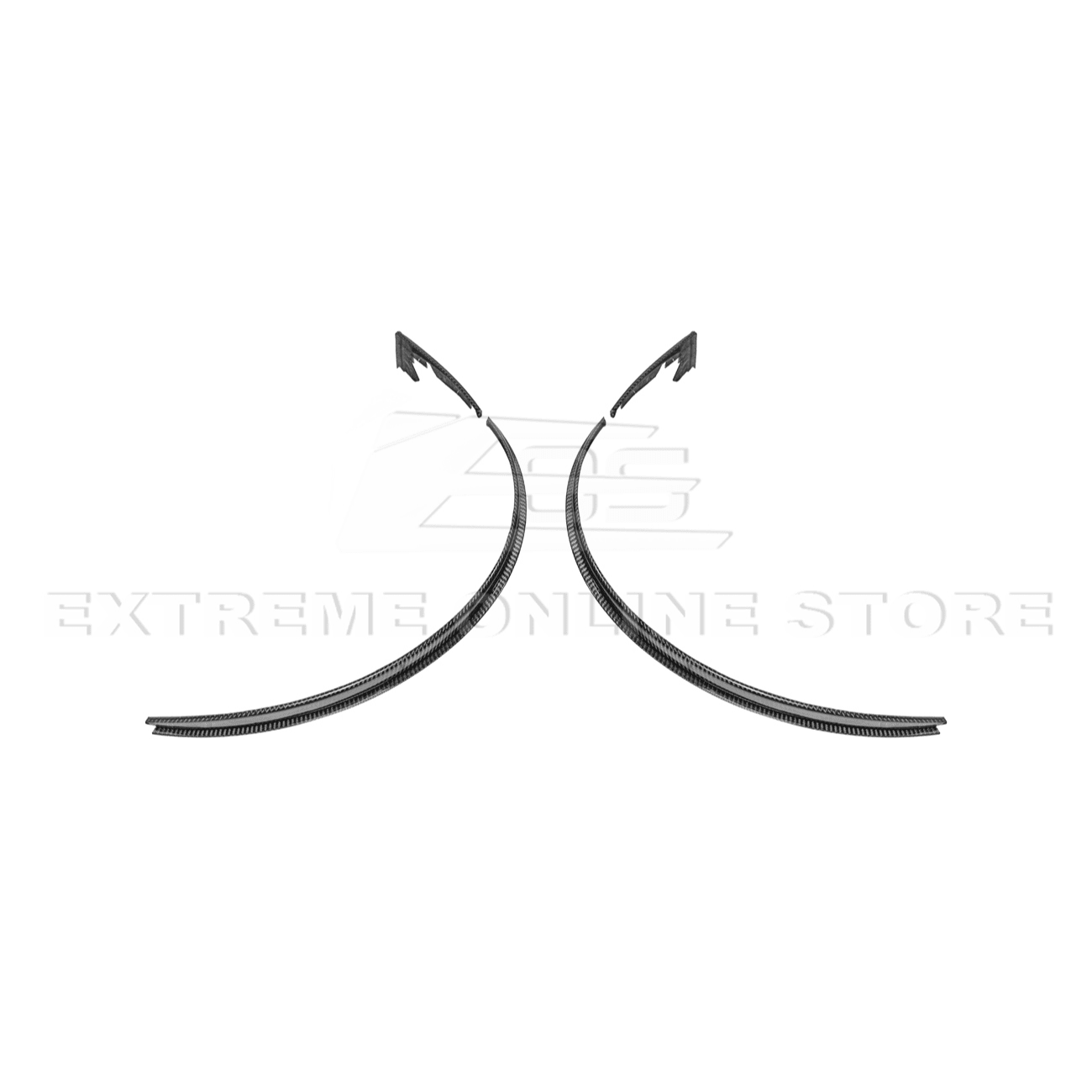 Mustang S650 Dry Carbon Fiber Rear Quarter Fender Flare Extensions 2024-Up
