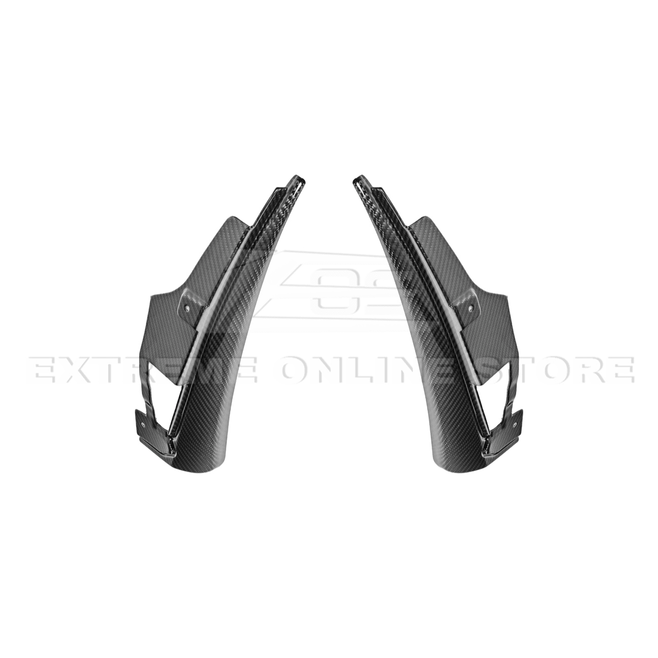 Ford Mustang S650 EOS Dry Carbon Fiber Mud Flap Splash Guard Set 2024-Up